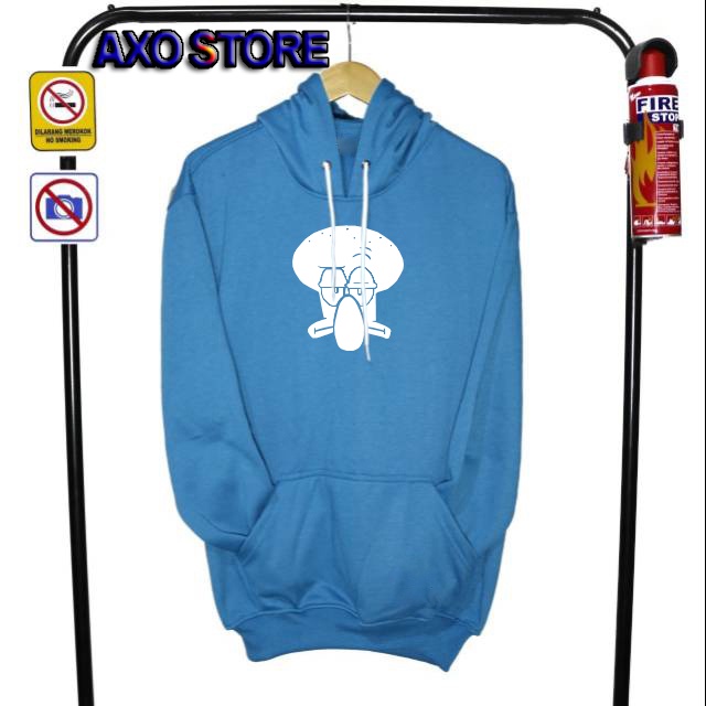 COD TERLARIS HOODIE SABLON Squidward SpongeBob SquarePants PREMIUM / PRIA &amp; WANITA / Sweater / Switer / Hoodie Kekinian / Hoodie Hits / Switer Pria/Hoodie Polos/ SIZE S M L XL XXL 2XL XXXL 3XL Termurah Murah Ukuran Big Size Jumbo