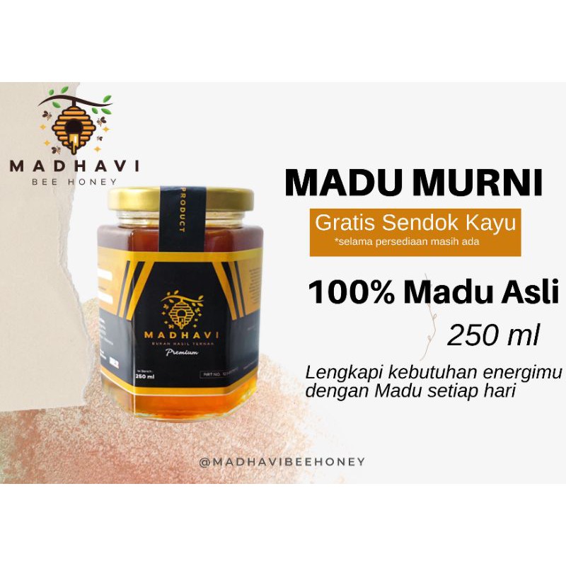 

Madu Hutan Madhavi Premium, Murni dan Asli