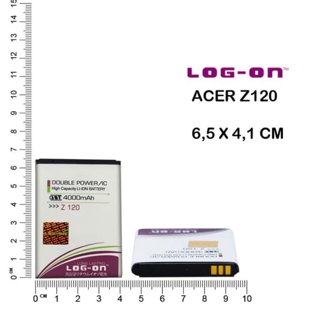 BATERAI LOG ON ACER Z120 - Z2 - Z110 DOUBLE POWER DOUBLE IC