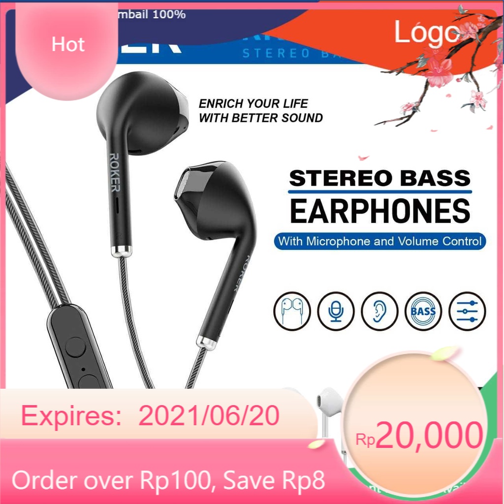 Handsfree Earphone Roker Savage