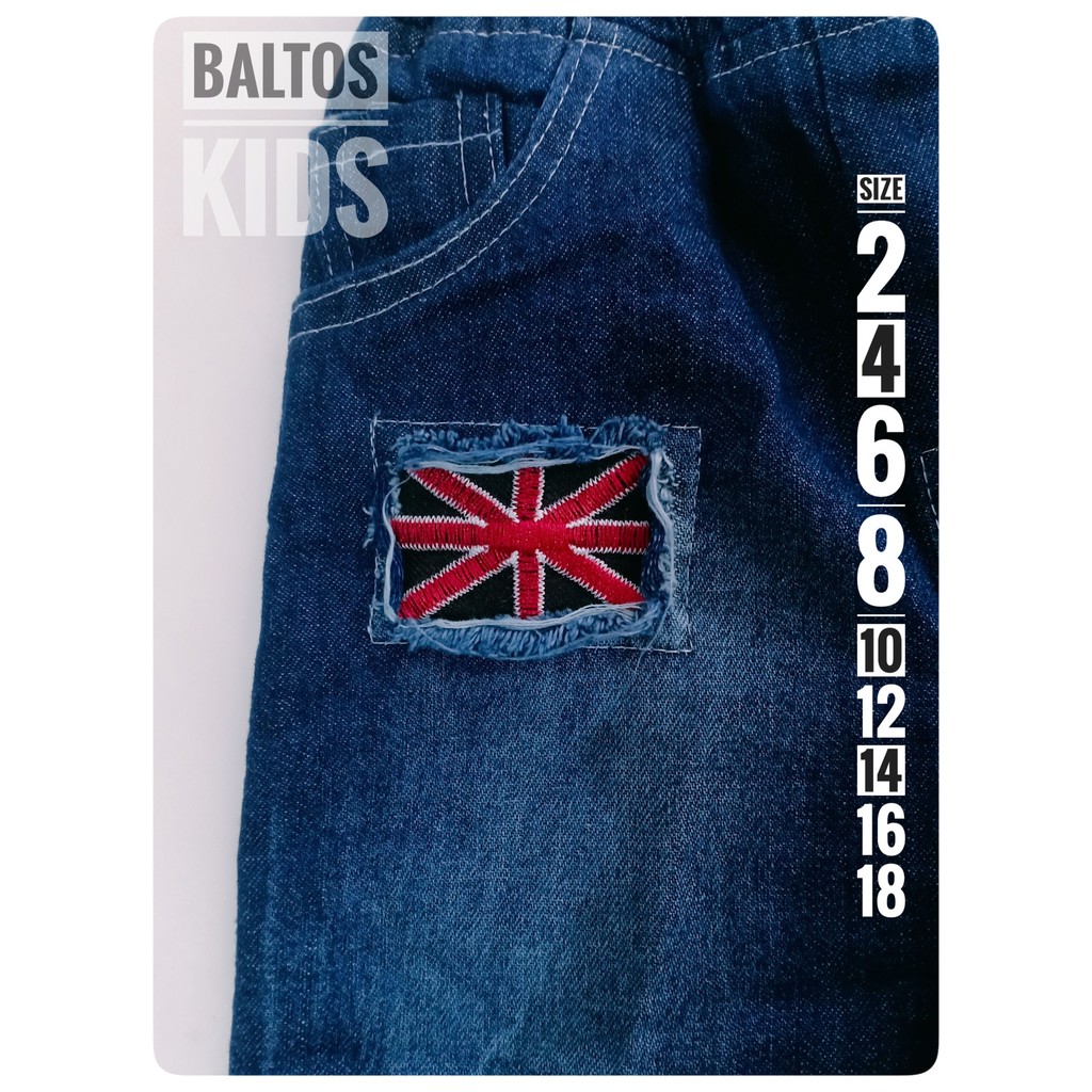 CELANA ANAK RIPPED BENDERA PANJANG USIA 1-7 TAHUN-4