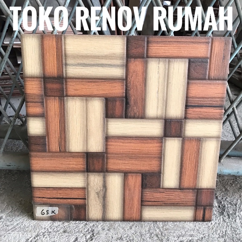 keramik 40x40 motif kayu/ keramik lantai kasar/ keramik teras/ keramik garasi/ keramik lantai kasar