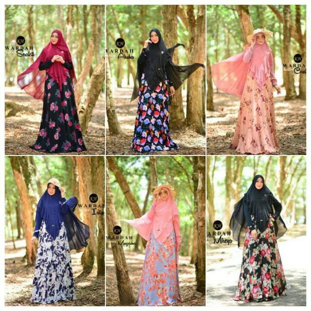 GAMIS SYARI WARDAH SERIES ORIGINAL BY KASIH HIJABKU(GAMIS SAJA)