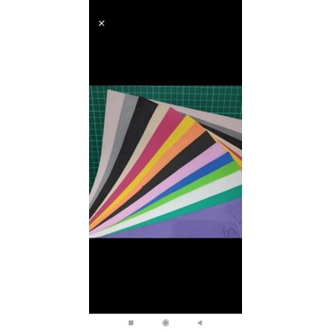 

Paket Busa spoon eva untuk craft sekolah uk40x 50 tebal 2 mm warna warni isi 4 warna
