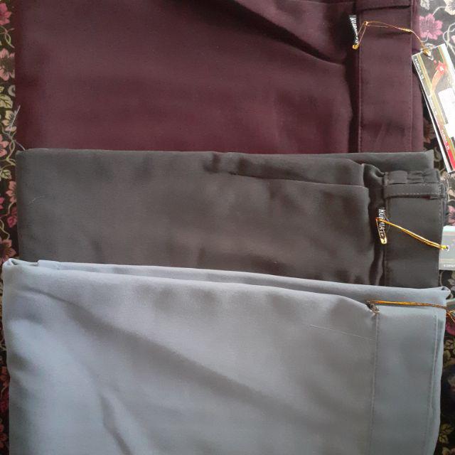 Rok Dasar Kurnia Ys. Pinggang Karet Ukuran standar (S,M,L,XL)-Abu tua