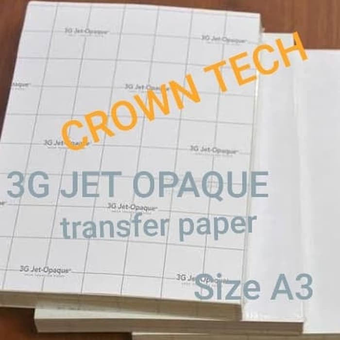 

3G JET OPAQUE Transfer paper A3. kaos gelap terang