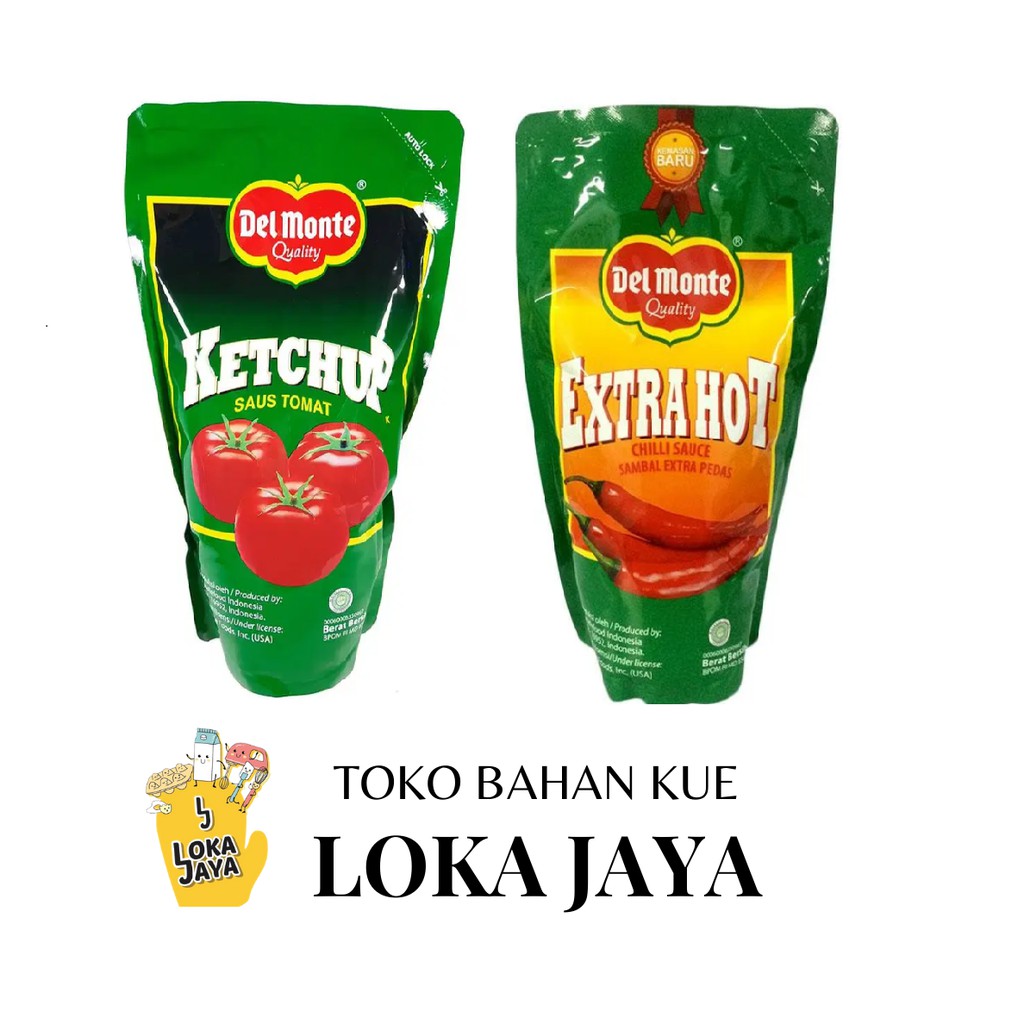 Jual SAUS TOMAT / SAMBAL EKSTRA HOT DEL MONTE POUCH REFILL 1 KG ...