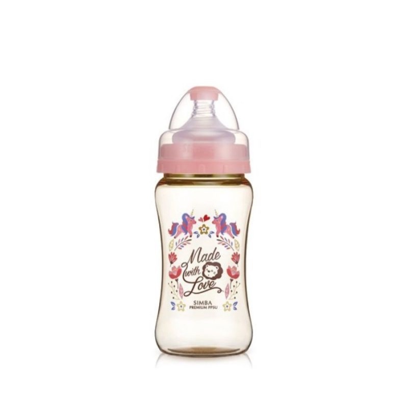 Simba Dorothy Premium PPSU Wide Neck Feeding Bottle 270ml - Botol Susu Bayi