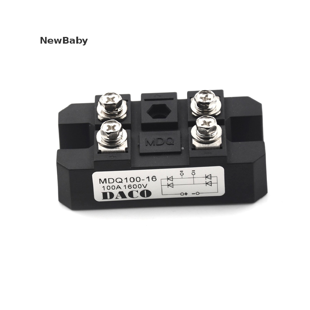 Newbaby MDQ 100A Amp 1600V Volt Single 1 Fase Diode Rectifier Bridge Case Metal TS