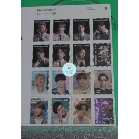 Stamp Collection DVD BTS Memories of 2020