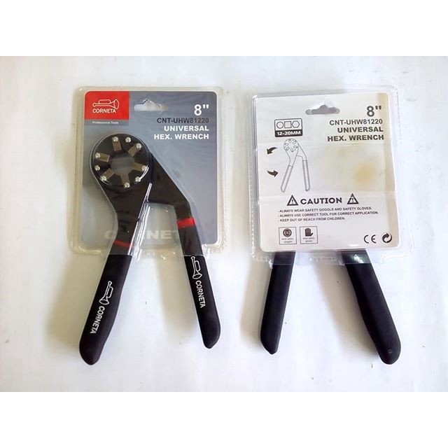 PEMBUKA RING OTOMATIS TERDAPAT 2 UKURAN/TANG PEMBUKA BAUT MUR/ UNIVERSAL HEX WRENCH 12MM SEPEDA/ Universal Wrench Tang Serbaguna Kunci Ring Otomatis