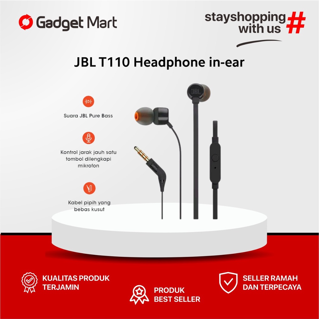 JBL T110 Headphone in-ear - Headset JBL