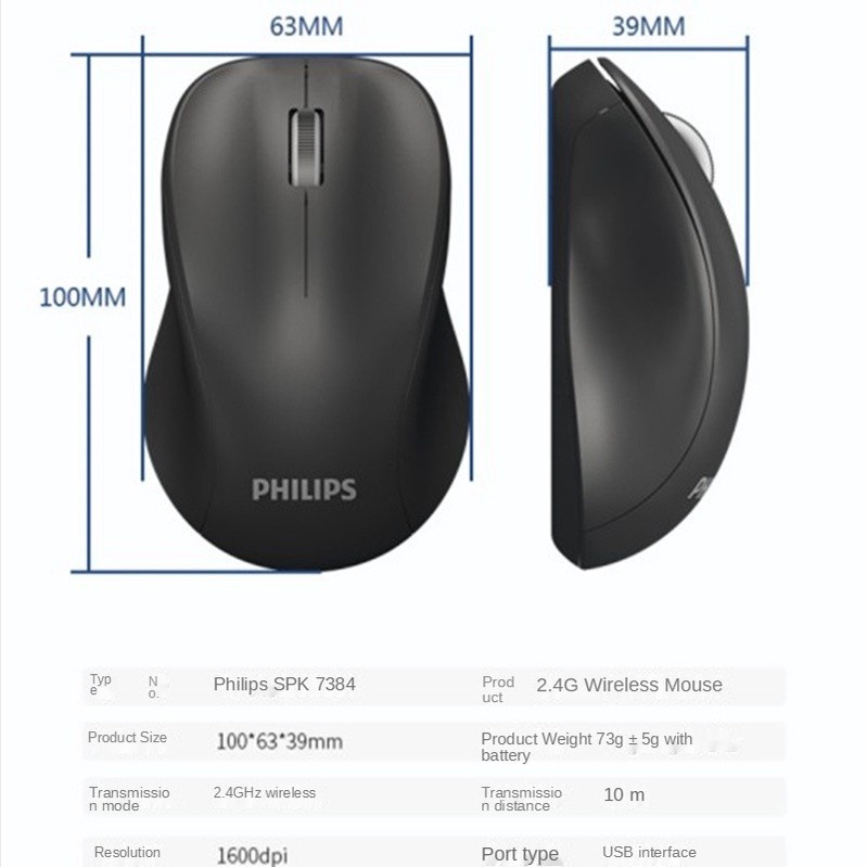 PHILIPS M384 MOUSE WIRELESS M-384