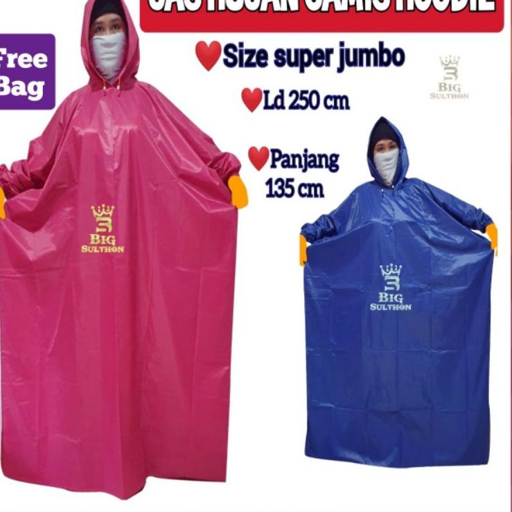 D Jumbo Jas hujan /mantel gamis/jubah akhwat muslimah wanita syar'i HF80 ➲