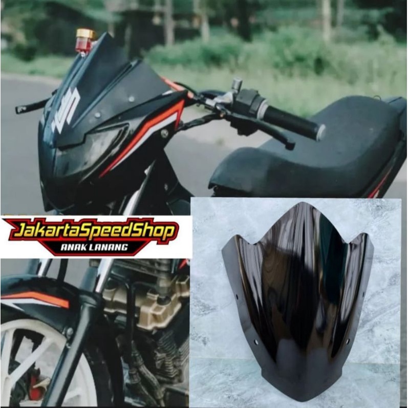 Visor winshield Karbon satria fu facelift winshield Carbon variasi suzuki satria fu
