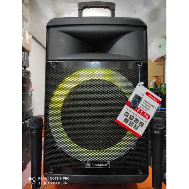 PROMO PORTABEL SPEAKER SOUNDBEST SALON KOPER AKTIF BLOUTHOT KARAOKE SPEAKER BLOUTHOT SOUND BEST 12 I