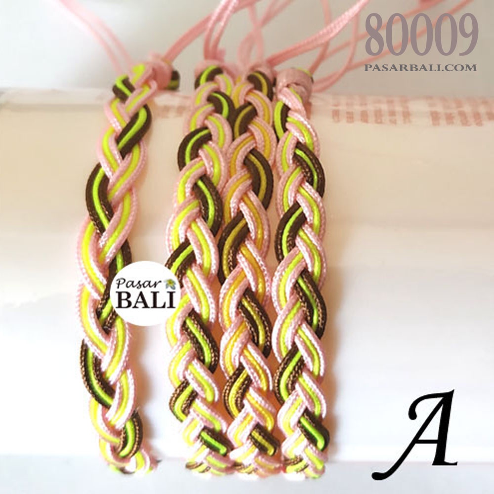 Gelang Tali Unisex Model Kepang