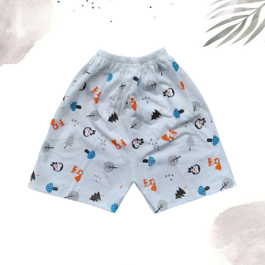 |1PCS| Celana Bayi Pendek Putih Print Size S,M,L,XL