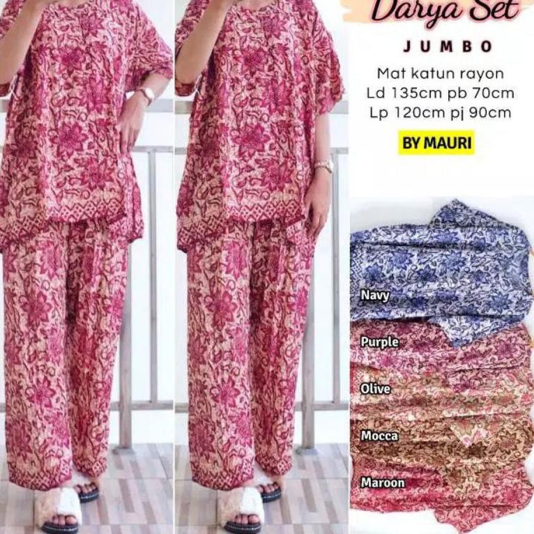 SᗴgΔlΔ AQILA SHOP - Setelan celana kulot panjang jumbo busui batik cantik..L4gi promo