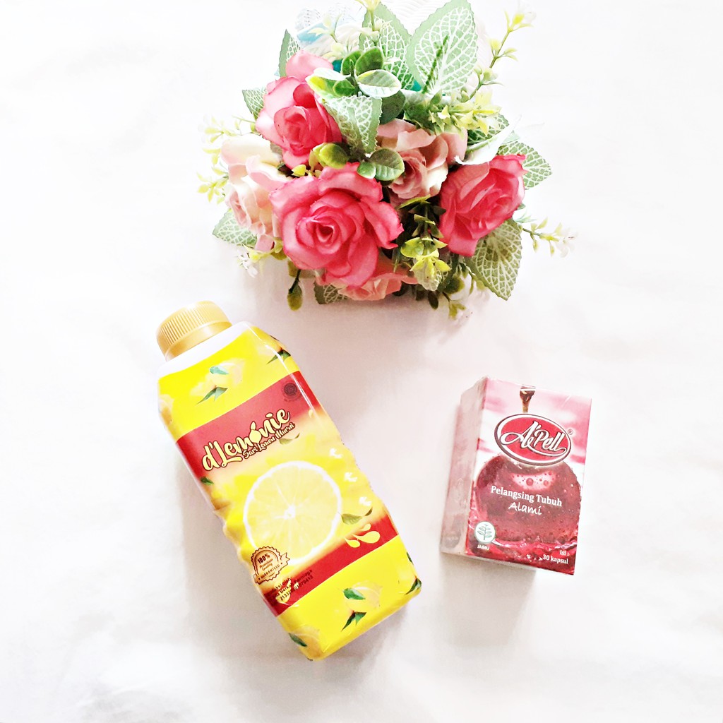 Paket Adel dan dlemonie/Minuman Peluntur Lemak/Sari Lemon
