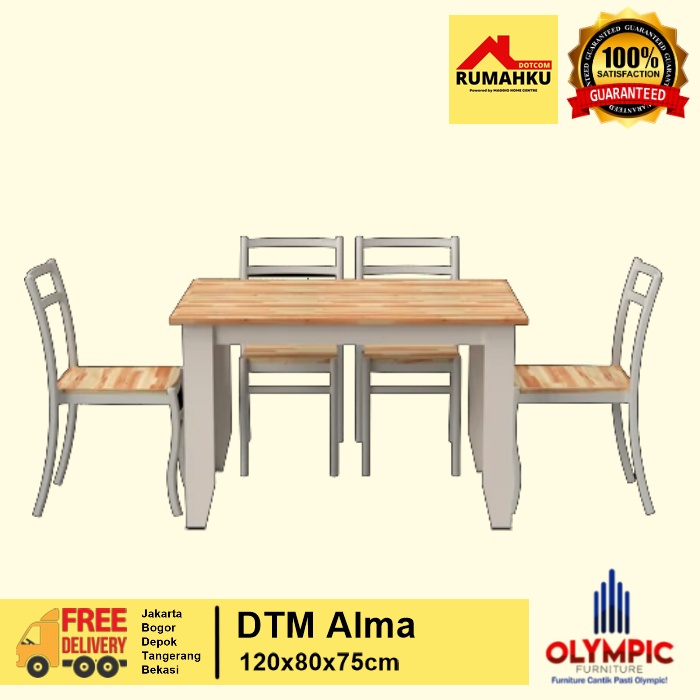 Jual Meja Makan Minimalis Meja Makan Set Kursi Dtm Alma Olympic