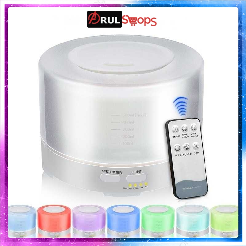 Taffware HUMI Humidifier 7 Color 500ml + Remote Control - HUMI H14A