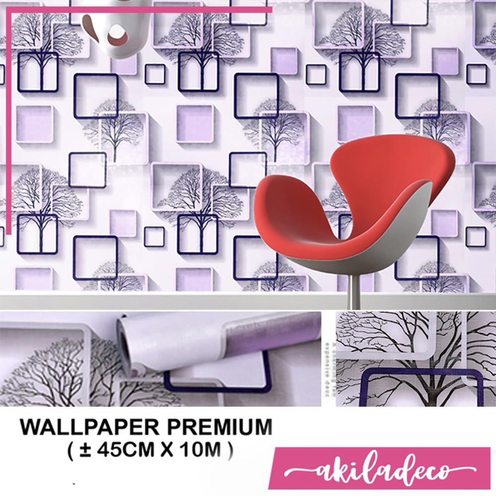 Wallpaper Dinding 45cmx10m Kotak stiker walpaper sticker wallpeper rumah dekorasi dinding wall paper