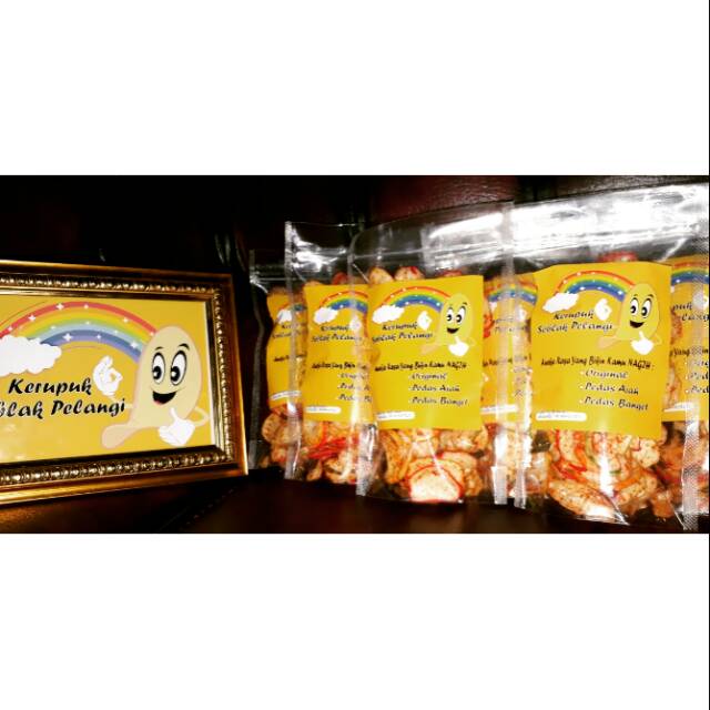 

Kerupuk seblak pelangi
