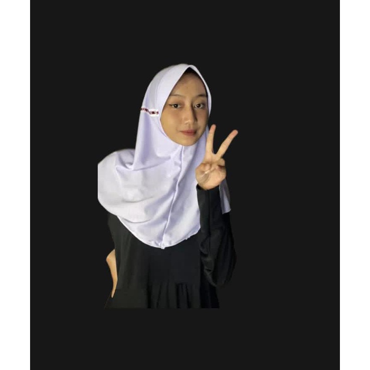 (Promo)Jilbab Sekolah/Hijab Anak Sekolah/Kerudung Jilbab Anak Sekolah Serut Samping Untuk Anak SD/SMP/SMA Jilbab Sekolah 2022