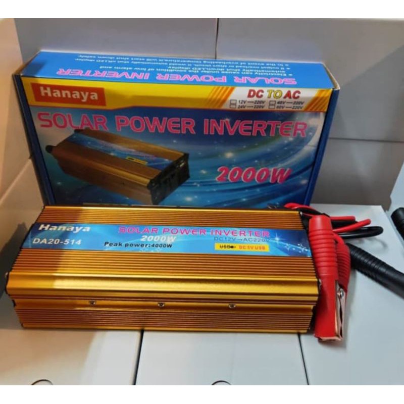 POWER INVERTER DC ke AC Aki ke Listrik Serbaguna Daya Besaar 2000W