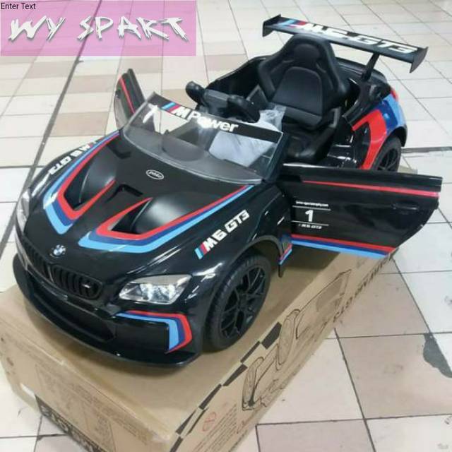 Mobil aki anak pliko BMW M6 Original license FREE_ONGKIR_JAWA