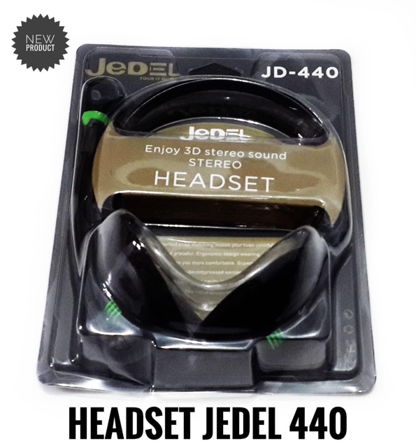 HEADSET / HEADPHONE JEDEL 440  audio Mic Murah