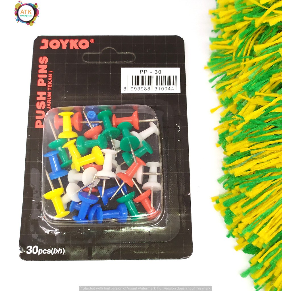 

Push pin / Jarum Tekan Joyko PN-30 warna isi 30pcs