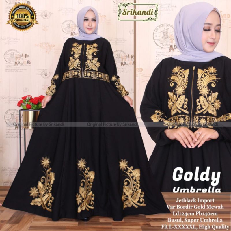 goldy umbrella gamis cantik by srikandi