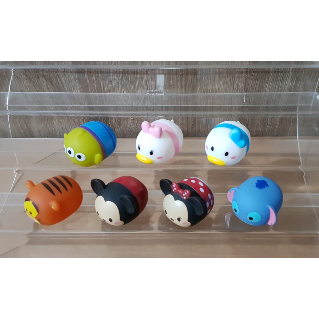 topper hiasan kue ulang tahun 4cm pajangan mobil TSUM OVAL isi 8 mainan karet