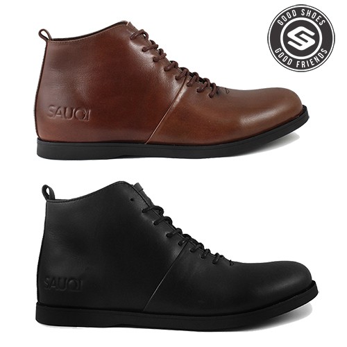 Boots Kulit Asli Sepatu Pria Sauqi Signore Boots Work Gantleman Genuine Leathers High Quality