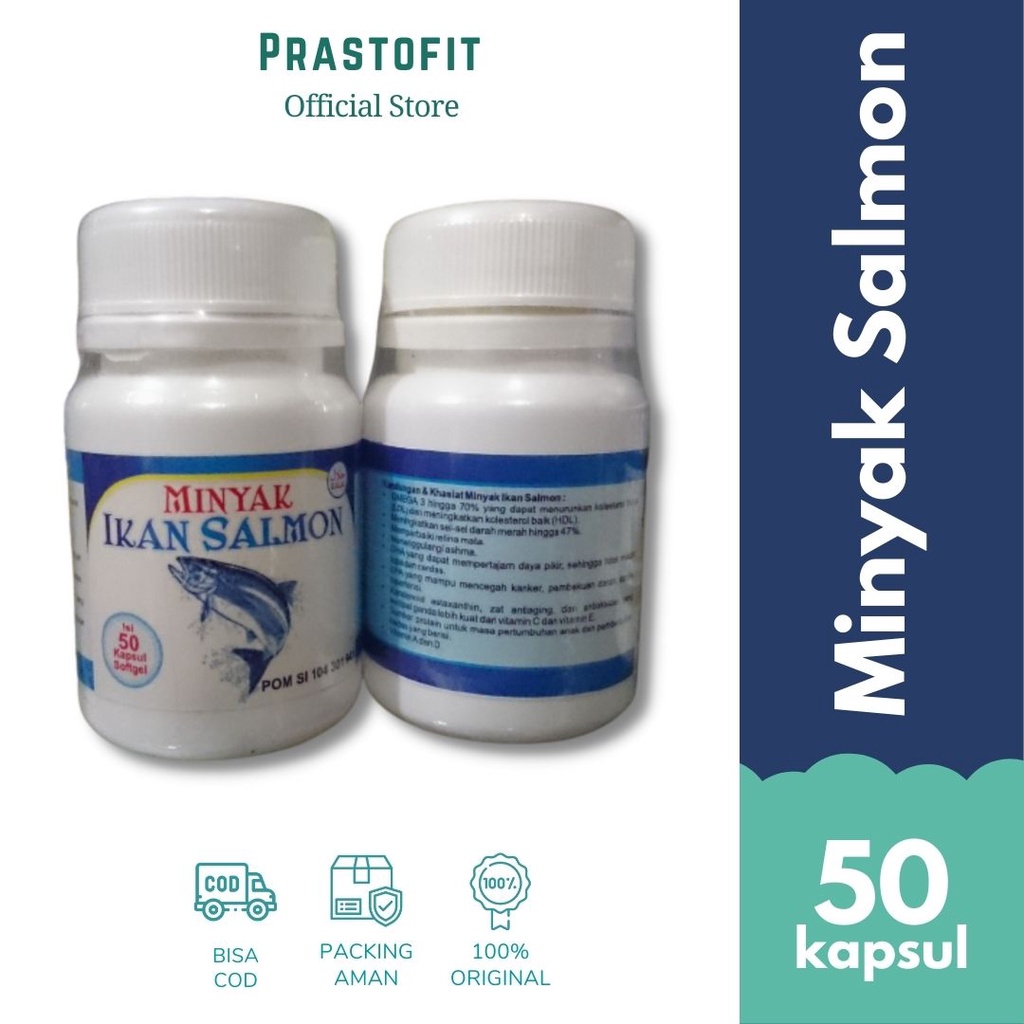 Minyak Ikan Salmon Omega 3 Penambah Nafsu Makan Untuk Anak dan Dewasa Original