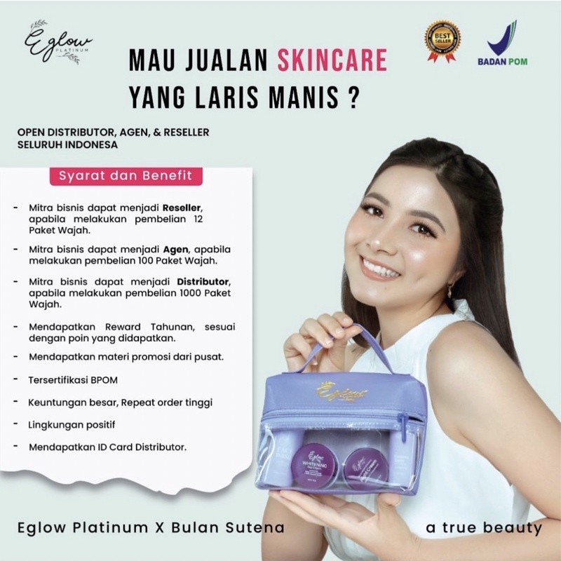 *Kemasan baru* Eglow platinum paket