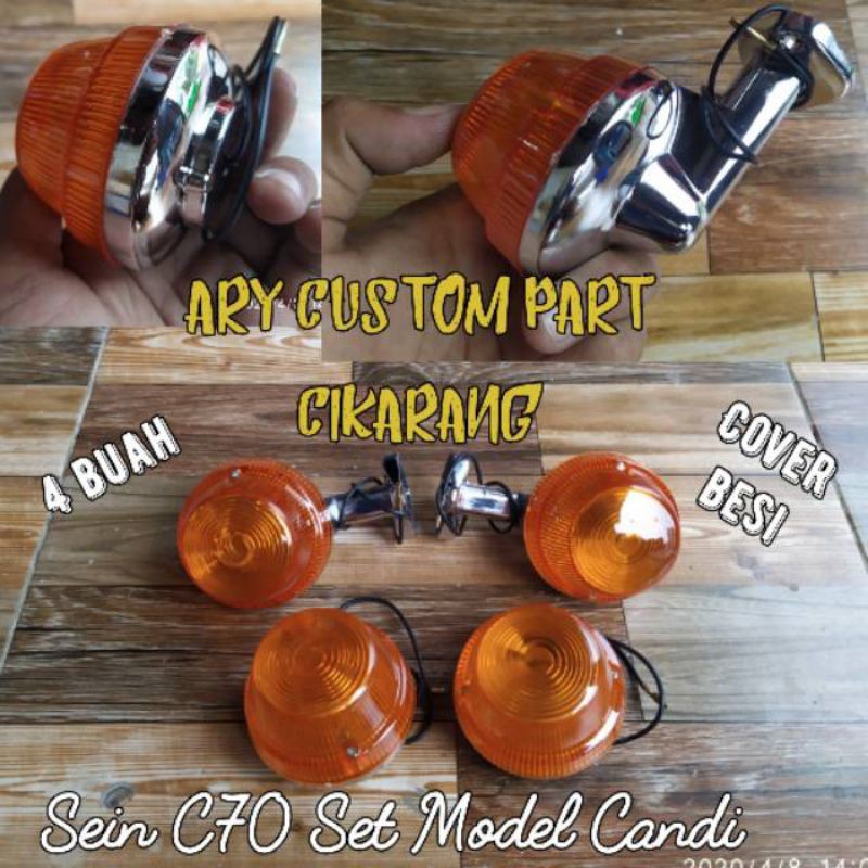 lampu sein sen C70 import depan belakang