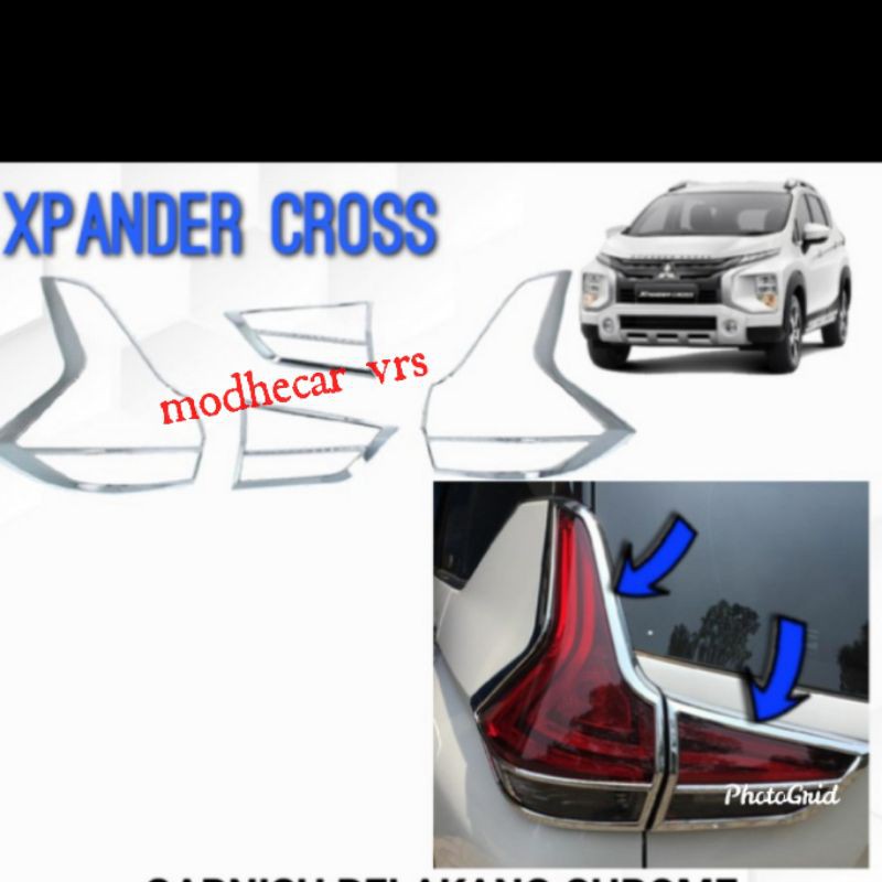 Garnish belakang Xpander cross luxury chrome
