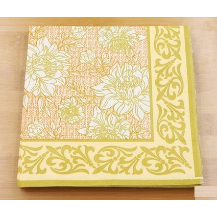 Decoupage Napkin - Tissue Decoupage 2Ply FL - White Sunflower Lace