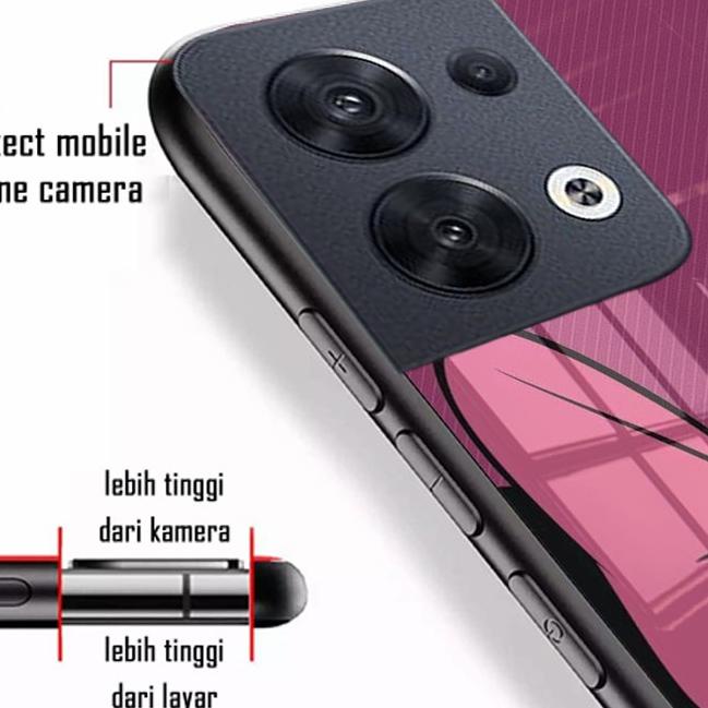 Penjualan Terbanyak.. (Q03) Softcase Oppo Reno 8 4G 5G 8 PRO+  - Softcase kaca Oppo Reno 8 4G 5G 8 P