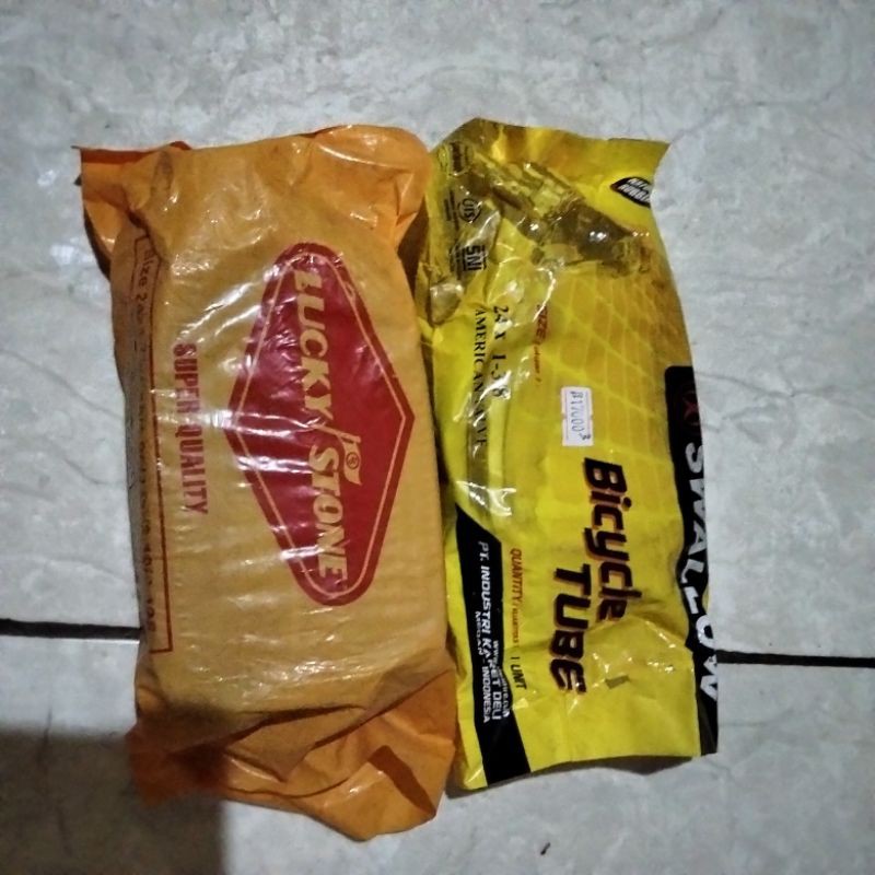 ban dalam sepeda lucky stone dan swalow ukuran 24