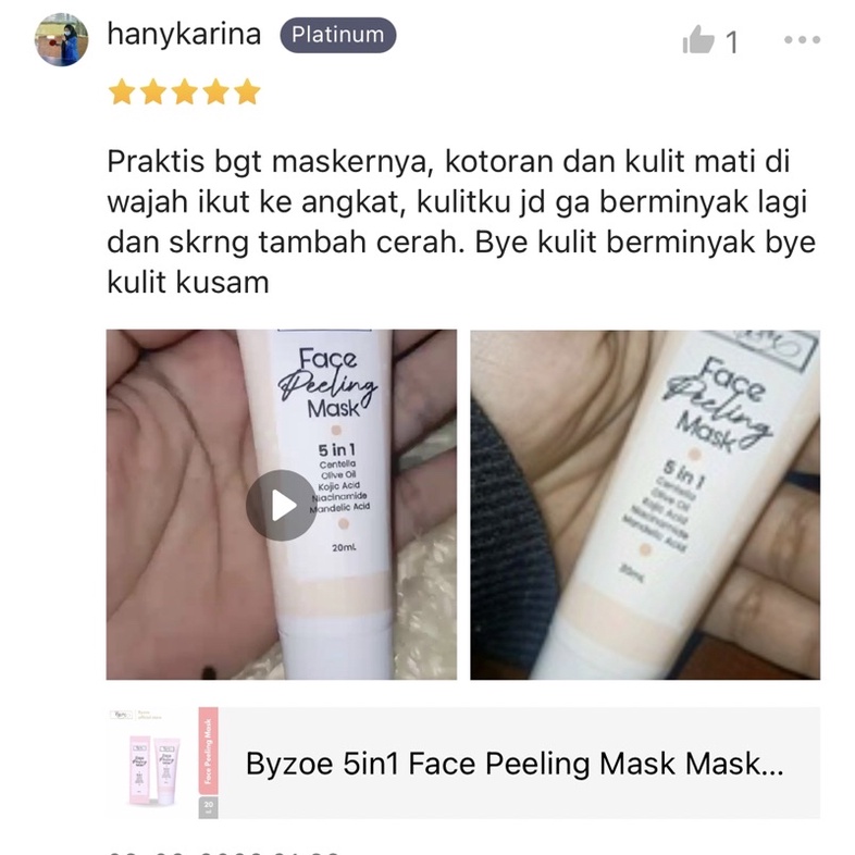 BYZOE 5 IN 1 FACE PEELING MASK | MASKER PEELING KOREA PENGHILANG KOMEDO JERAWAT BEKAS JERAWAT SEL KULIT MATI AMPUH AMAN VIRAL BPOM