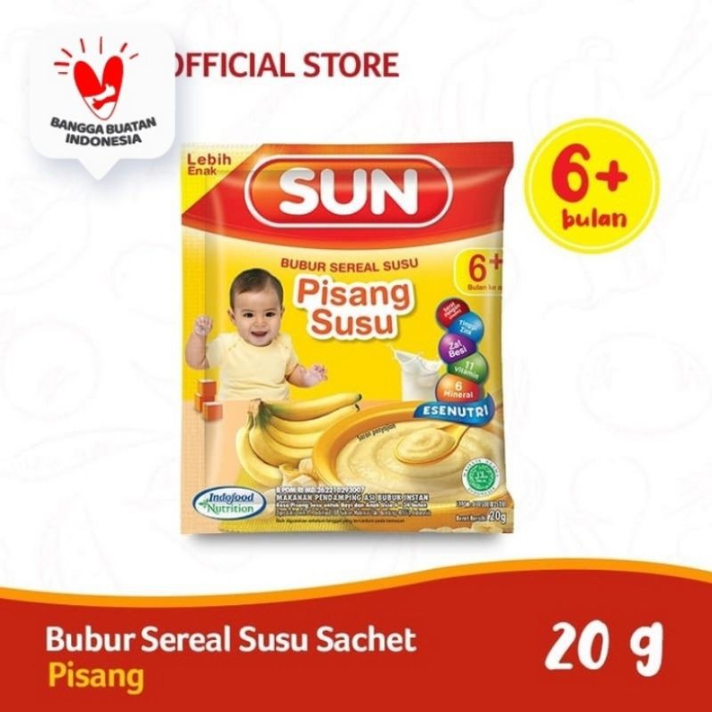 

Sun Rasa Pisang Susu 20g 1 Renceng 8 Sachet