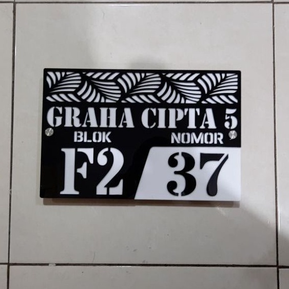 

Alamat Nomor rumah akrilik acrylic