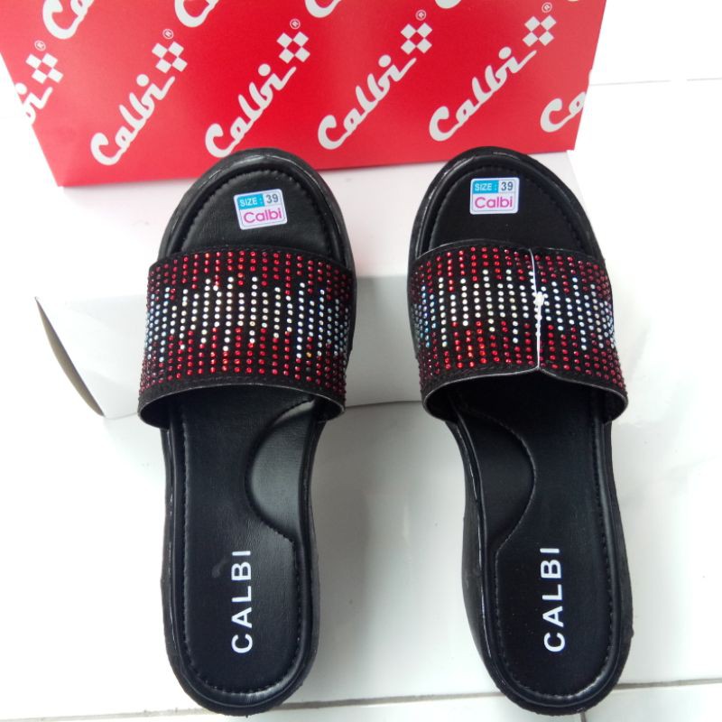 Sandal Wanita Wedges Calbi Selop Air