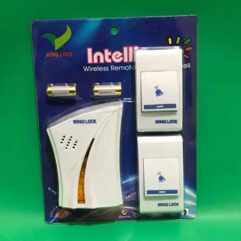 DOORBELL WIRELESS BATERAI 2 TOMBOL BEL PINTU TANPA KABEL DC WATERPROOF