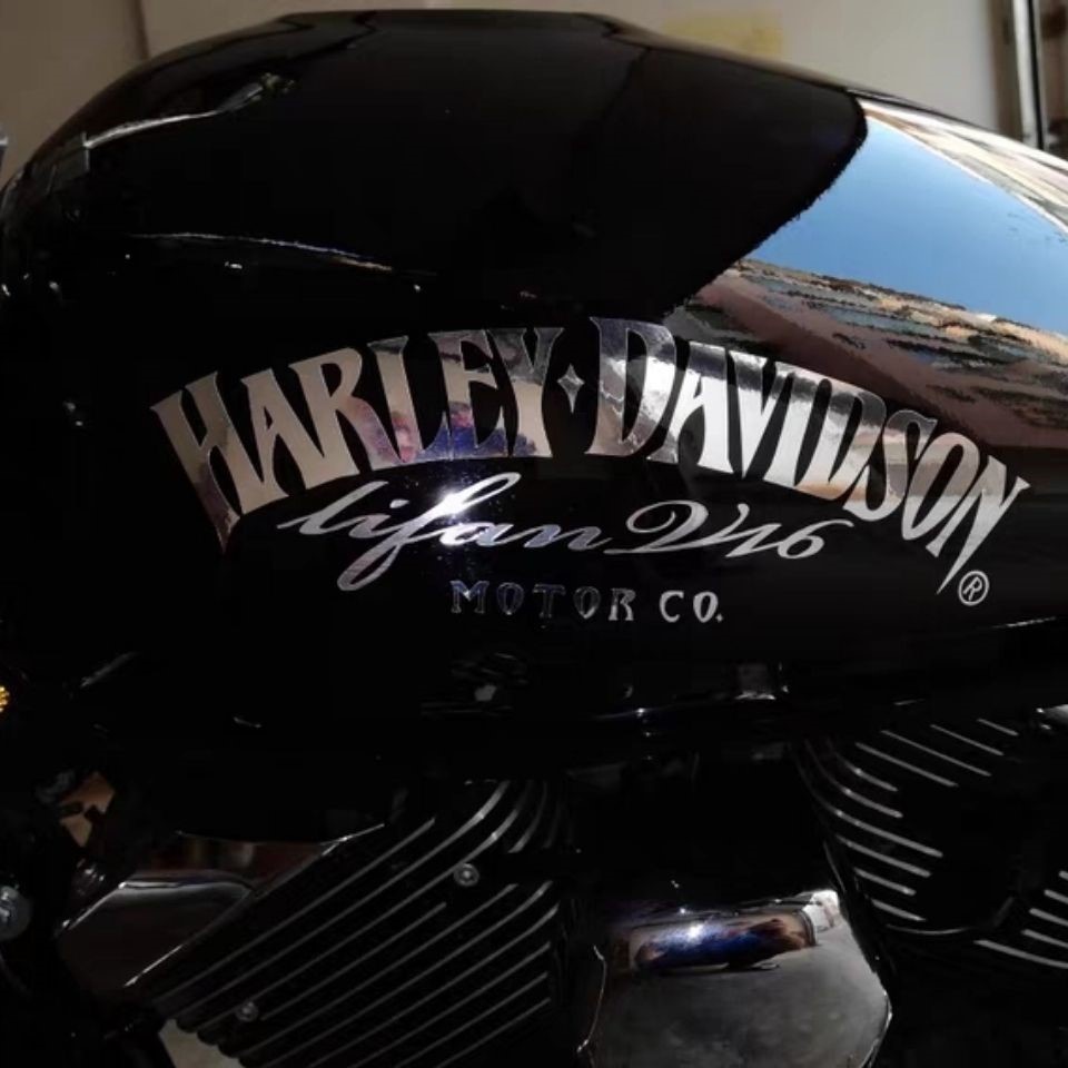 Stiker Tulisan Harley 883 Reflektif Untuk Motor