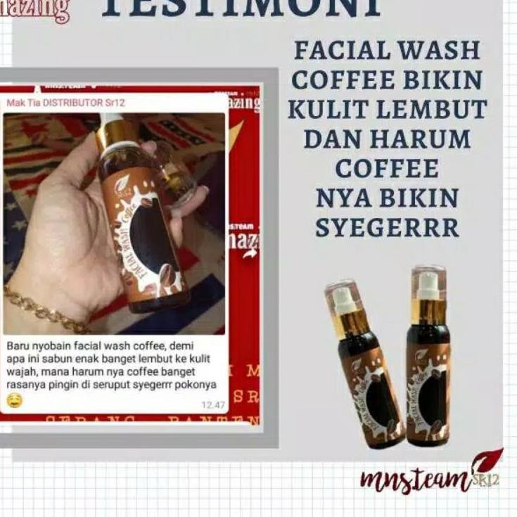 Facial Wash SR12 | Facial Wash Coffee SR12 &amp; Facial Wash Green Tea SR12 | Sabun Wajah SR12 Skincare